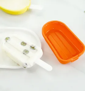 Silikon Eiscreme-Form Set für selbstgemachte Frucht-Eis am Stil, langlebiges Küchenwerkzeug.