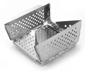 Tragbarer klappbarer Edelstahlofen fuer Outdoor Camping, robuster Grillkocher.