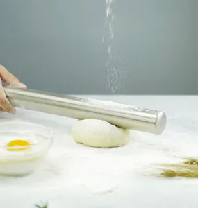 Roestvrijstalen deegroller voor keuken bakken deegwaren 40cm praktisch gereedschap