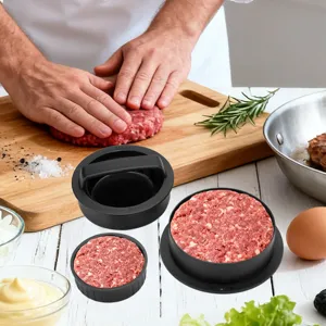 Household Plastic Burger Press Round Manual Meat Patty Mold Kitchen Cooking Tool For Making Hamburgers