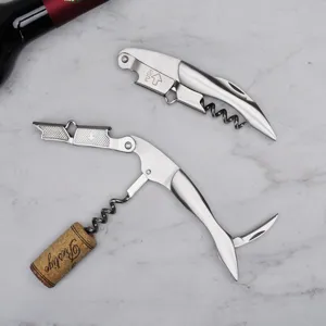 Ouvre-Bouteille de Vin en Acier Inoxydable Tire-Bouchon de Serveur Ouvre-Bouteille de Bière Multifonctionnel Outil de Poche Accessoires de Cuisine de Bar