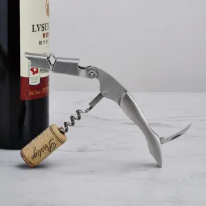 Tire-bouchon de sommelier en acier inoxydable multifonctionnel pour le vin rouge.