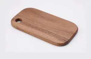 Planche à découper en bois pour cuisine, bloc à découper durable avec trou de suspension.