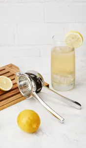 Spremiagrumi manuale in acciaio inossidabile, utensile da cucina resistente per succhi.