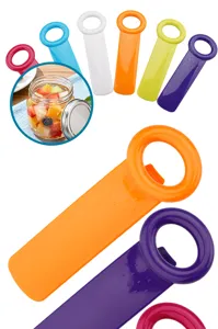 Praktischer bunter multifunktionaler Plastik Glasöffner und Flaschenöffner für Küche