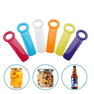 Multifunktionale Kunststoff Dosenöffner, bunte Ring Zug Flaschenöffner Set für Küche.