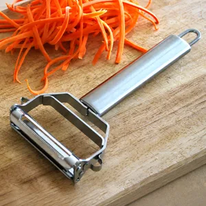 Eplucheur de legumes a double tete en acier inoxydable outil de rape de cuisine