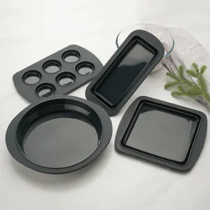 Zusammenklappbare Silikon Backformen Set, verstärkte Muffin und Kuchenformen für die Küche.