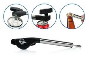 Abrelatas de seguridad multifunción de acero inoxidable herramienta de cocina manual útil