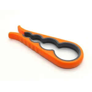 4-in-1 multi-functional jar bottle opener, non-slip kitchen tool for easy opening.