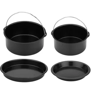Ensemble d'accessoires pour friteuse a air antihesif plat de cuisson pizza cuisine