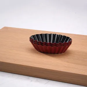 Molde ovalado para tartaletas antiadherente bandeja ranurada pequeno utensilio de cocina
