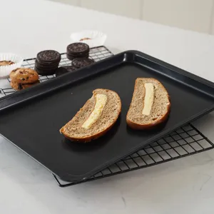 Bandeja de horno rectangular grande de 14.5 pulgadas antiadherente para galletas