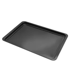 Gran bandeja de horno rectangular antiadherente para hornear galletas y pasteles.