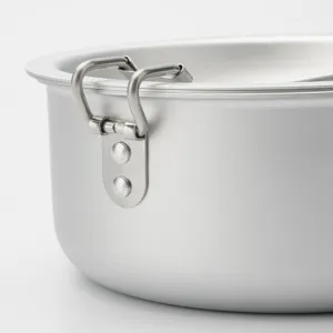 Camping aluminum mess tin pot portable outdoor cookware cooking gear travel hiking set lightweight
