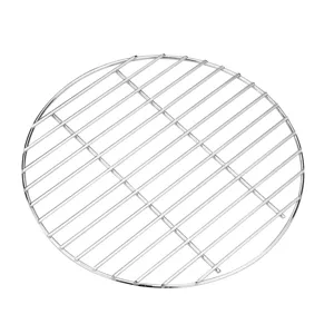 Ronde roestvrijstalen grillrooster, verdikt draadwielen voor barbecue, thee en koeling.