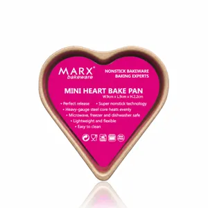 Carbon Steel Heart Shaped Cake Pan Non Stick Mini Bakeware For Pudding Muffin Dessert Kitchen Baking Tool