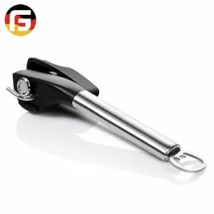 Abridor de Latas Seguro Multifuncional de Acero Inoxidable Borde Liso Abrebotellas Manual Utensilio de Cocina