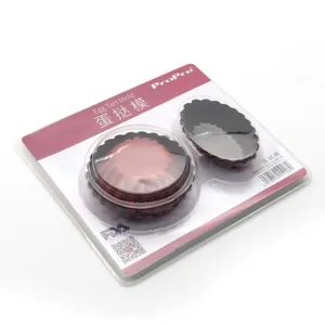 Egg tart mold set non-stick fluted baking pans round oval pastry tools for home kitchen baking use