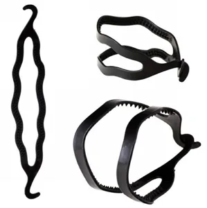 Magic Hair Bun Maker Double Hook Hair Styling Tool Plastic Hair Braiding Accessory French Twist Maker for Women
