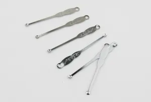 Stainless steel ear pick set portable metal ear spoon daily cleaning care tool 7cm long