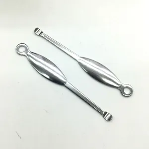 Stainless steel double ended ear pick curette metal earwax removal tool portable 7cm