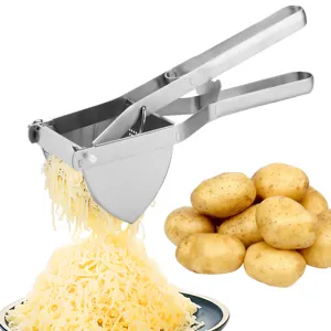 Presse-purée manuel en acier inoxydable presse-patates ustensile de cuisine robuste