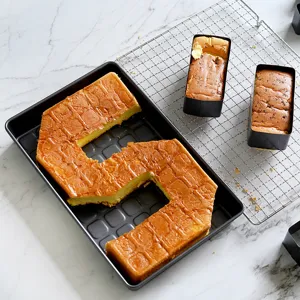 Verstellbares Geburtstagskuchen Backform Set mit Antihaftbeschichtung für DIY Zahlenkuchen.