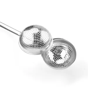 Boule a the en acier inoxydable tamis saupoudreur de sucre poignee presse outil