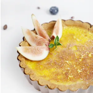 Amerikaanse antiaanbak taartvorm met losse bodem voor bakken van quiche, taart en pizza.