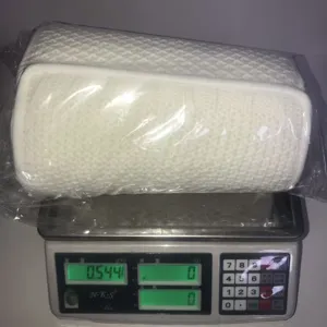 White knitted Christmas tree skirt collar coarse knit holiday party home decoration roll