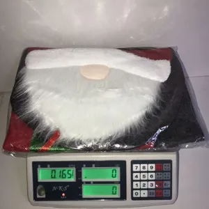 Christmas toilet seat cover set non-woven fabric Santa Claus holiday decoration detail