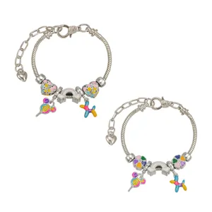 Kinderen schattige bedelarmband DIY kleurrijke lolly regenboog dier hanger sieraden
