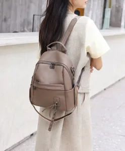 Genuine leather women backpack 2025 new top layer cowhide casual stylish travel daypack