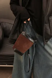 2025 nuovo borsa telefono colore contrasto minimalista pendolaresecchio borsa elegante versatile