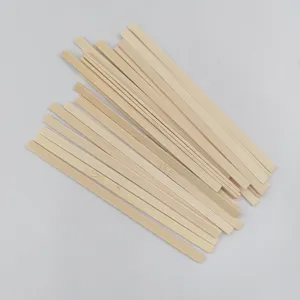 Wooden coffee stirrers flat head disposable wood sticks for drinks detail view specification