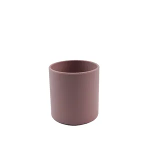 Minimalistische siliconen beker voor kinderen, antislip drinkbeker met rond design