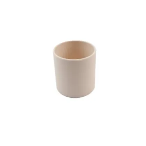 Minimalistische ronde siliconen kinderbeker, antislip drinkbeker voor dagelijks thuisgebruik.