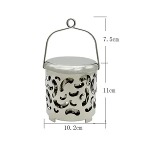 Stainless steel outdoor camping tent heater cover detail specification dimensions 10.2x11cm