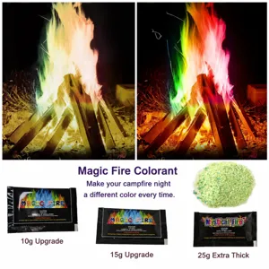 Magic fire color flame powder for campfire party beach night colorful magical flame packets.