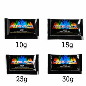Magical color flame powder for campfires, vibrant multi-color fire packets for outdoor parties.
