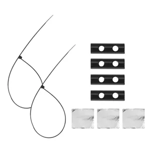 Kit d'accessoires de pierre a feu etincelle, pieces de rechange avec colliers et supports.