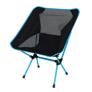Portable folding camping chair lightweight moon chair outdoor fishing beach picnic chair