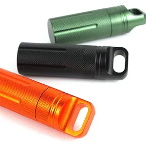 Portable EDC aluminum alloy sealed canister outdoor camping storage container moisture-proof