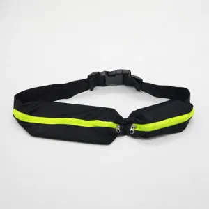 Riñonera deportiva elástica para hombres y mujeres, cinturón de fitness impermeable para correr.