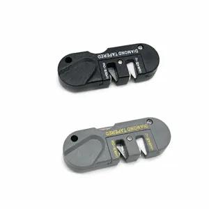 Portable 3-in-1 EDC pocket sharpener with diamond, carbide and ceramic grinding slots.