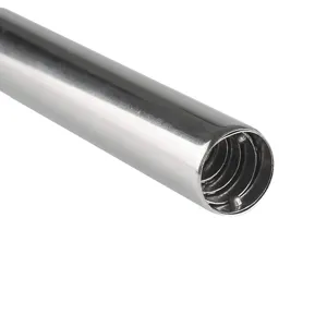 Stainless steel telescopic pocket bellows tube detail, portable outdoor camping fire starter.