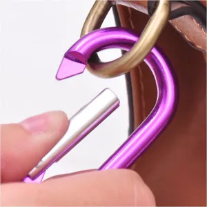 Hoogwaardige aluminium karabijnhaak snap haak, 6cm peer vormige tas accessoire detail.