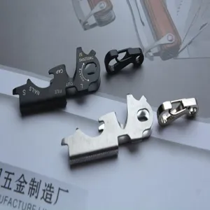 Stainless steel 8-in-1 EDC outdoor multi-tool keychain portable pocket gear gadget tool