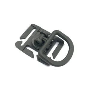 Outdoor Taktisch Molle Rucksack Zubehör drehbar D-Ring Schnalle Clip für 25mm Gurtband dunkelgrün